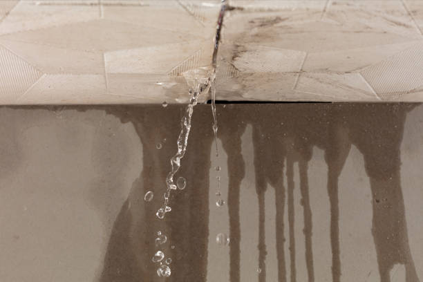 Professional Burst Pipe Cleanup technician working in Westport Point, MA